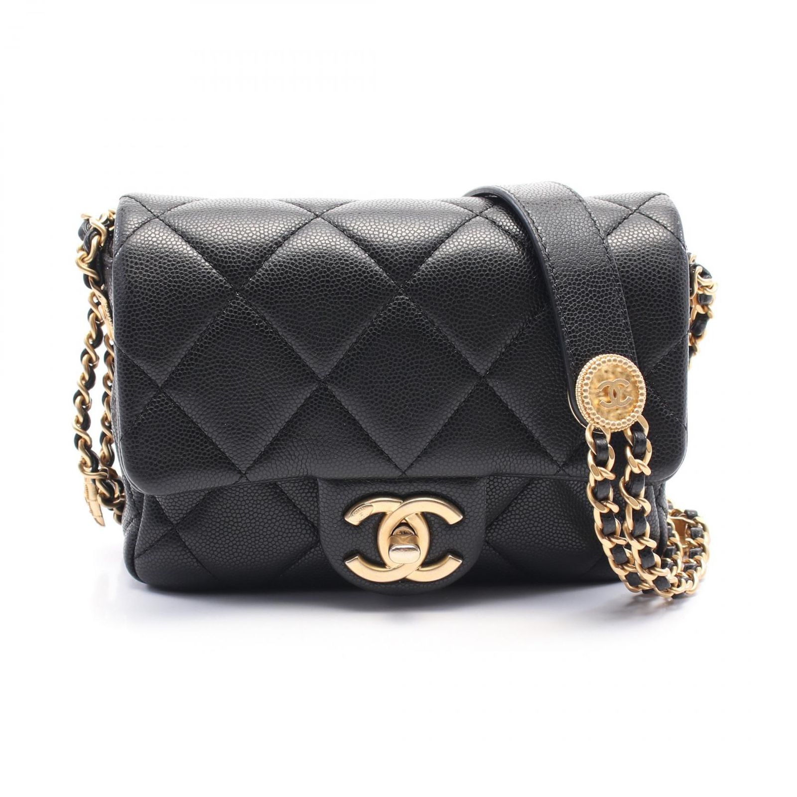シャネル CHANEL ショルダーバッグ マトラッセ ミニフラップ AS3368  