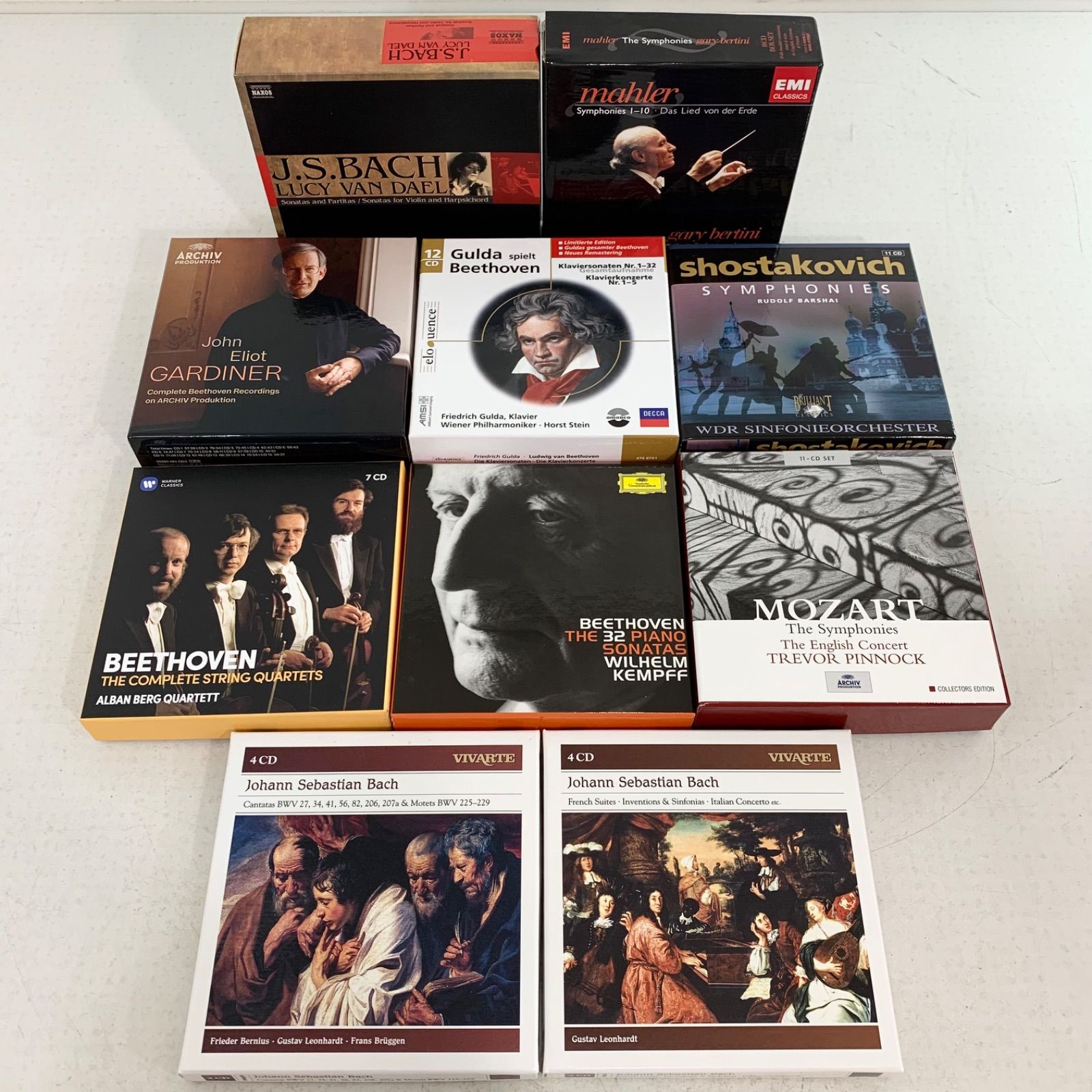 クラシック CD 10枚 ヨハン ゼバスティアン バッハ カンタータ ケンプ ベートーヴェン ピアノ ソナタ グスタフ レオンハルト ヨハン ゼバスティアン バッハ