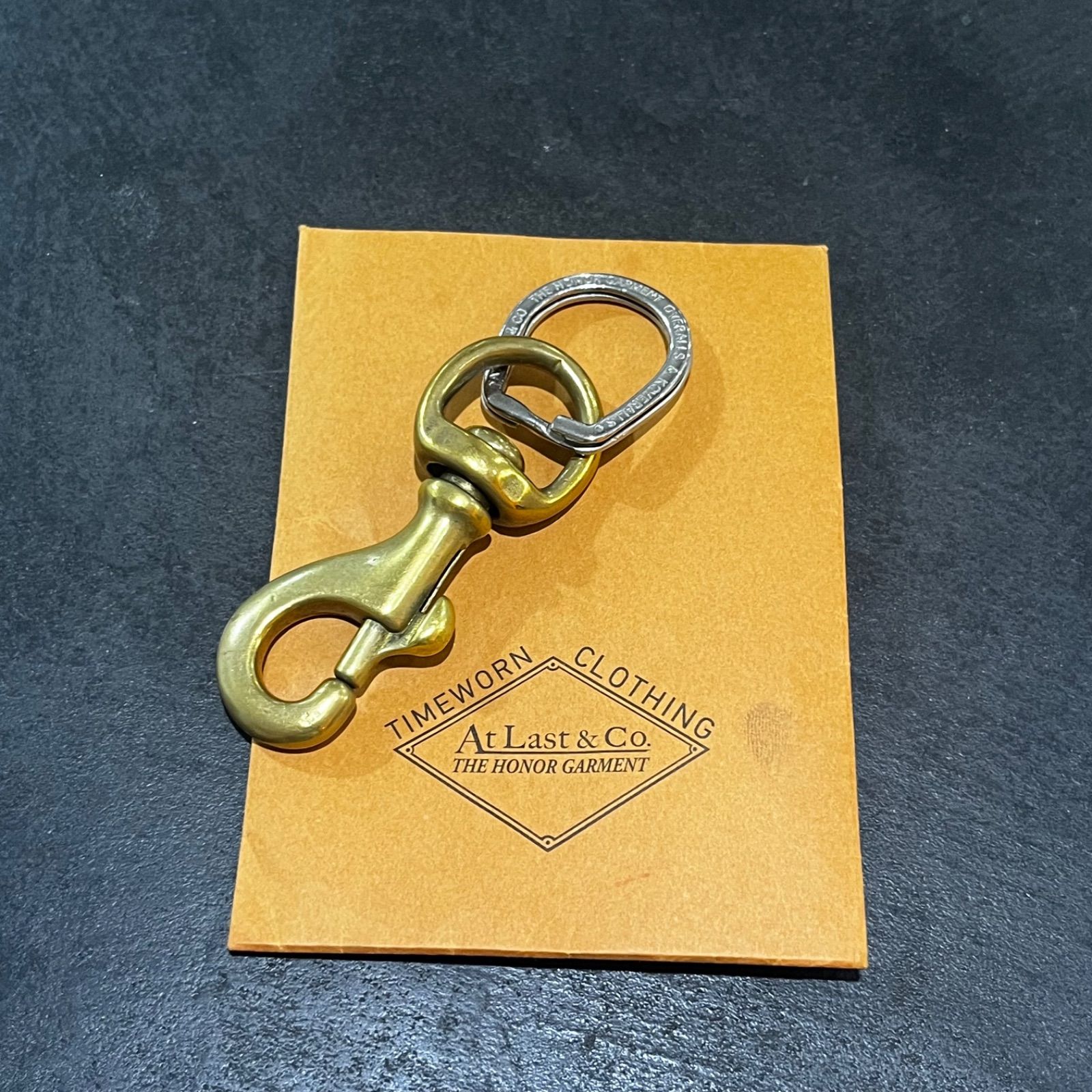 AtLast&Co. キーリング カナビラ キーホルダー レバーナスカン