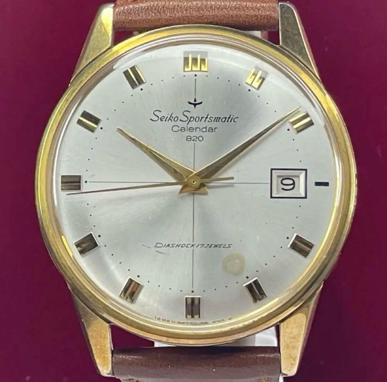 Seiko Sportsmatic Calendar 820 風防新品 腕時計 60s SEIKO スポーツマチック カレンダー 820 風防新品交換済