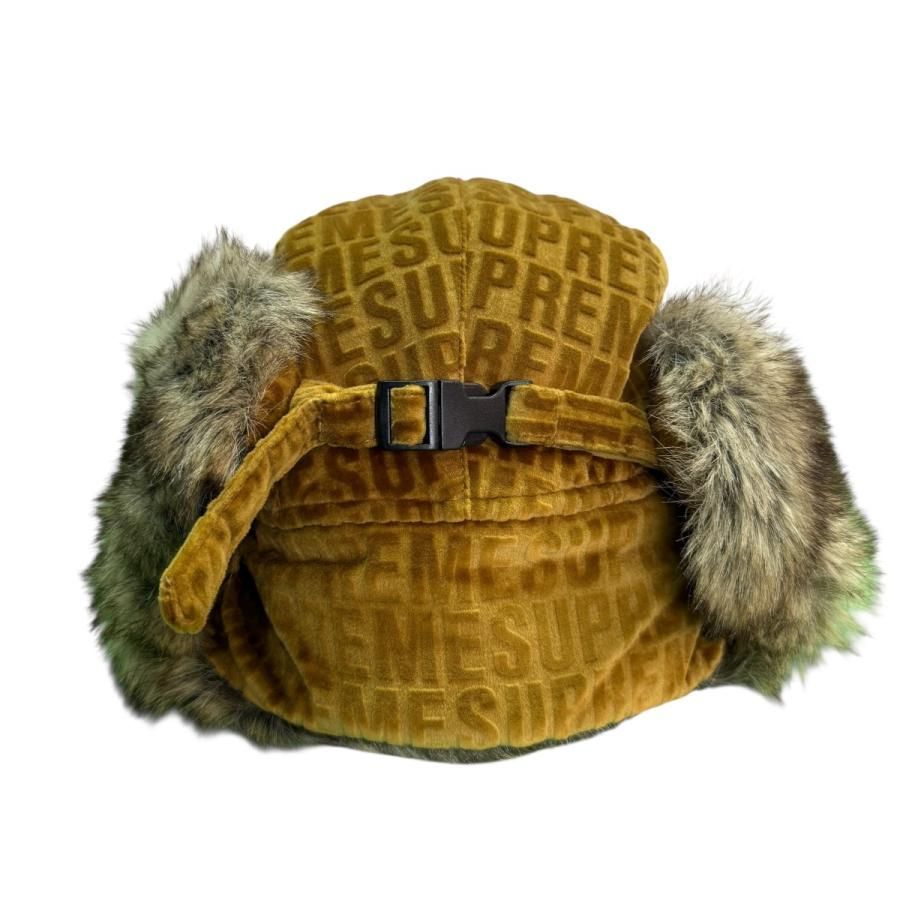 SUPREME トルーパーハット　ベージュ Supreme(シュプリーム) 21AW/Velvet Pattern Trooperベルベット