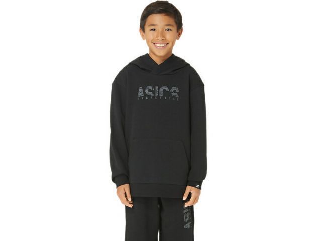 asics アシックス SWEAT TOP パフォーマンスブラック 160 2064A079 1 | スポーツウェア スポーツ 衣類 衣料品 ウエア ウェア 子供 子ども キッズ ジュニア トップス スウェット 綿 服 万能 バスケット