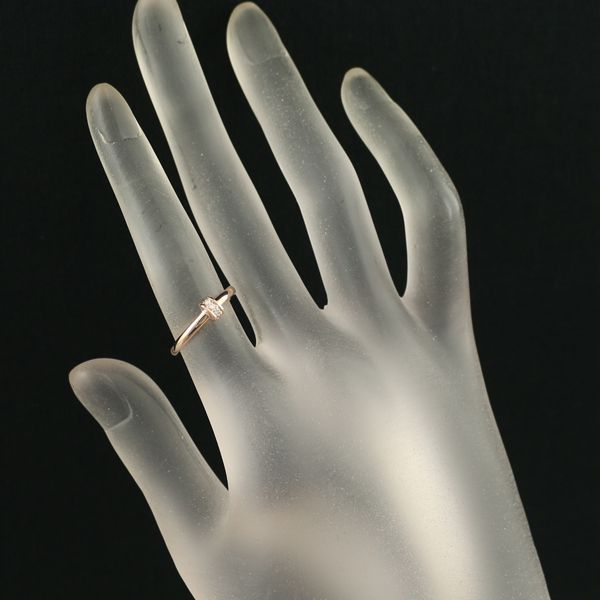 アガット　リング　18K ダイア0.05カラット　サイズ9号 アガット リング ダイヤ ダイヤモンド 0.05ct 9号 K10PG #173118