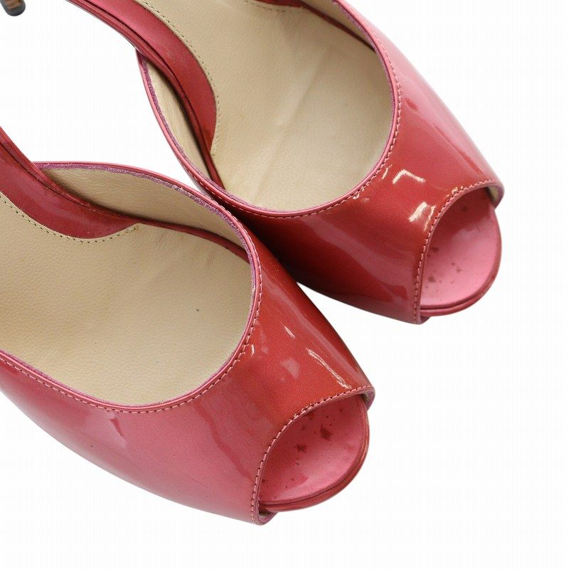 フェンディ FENDI ミュール サンダル オープントゥ ハイヒール ロゴ