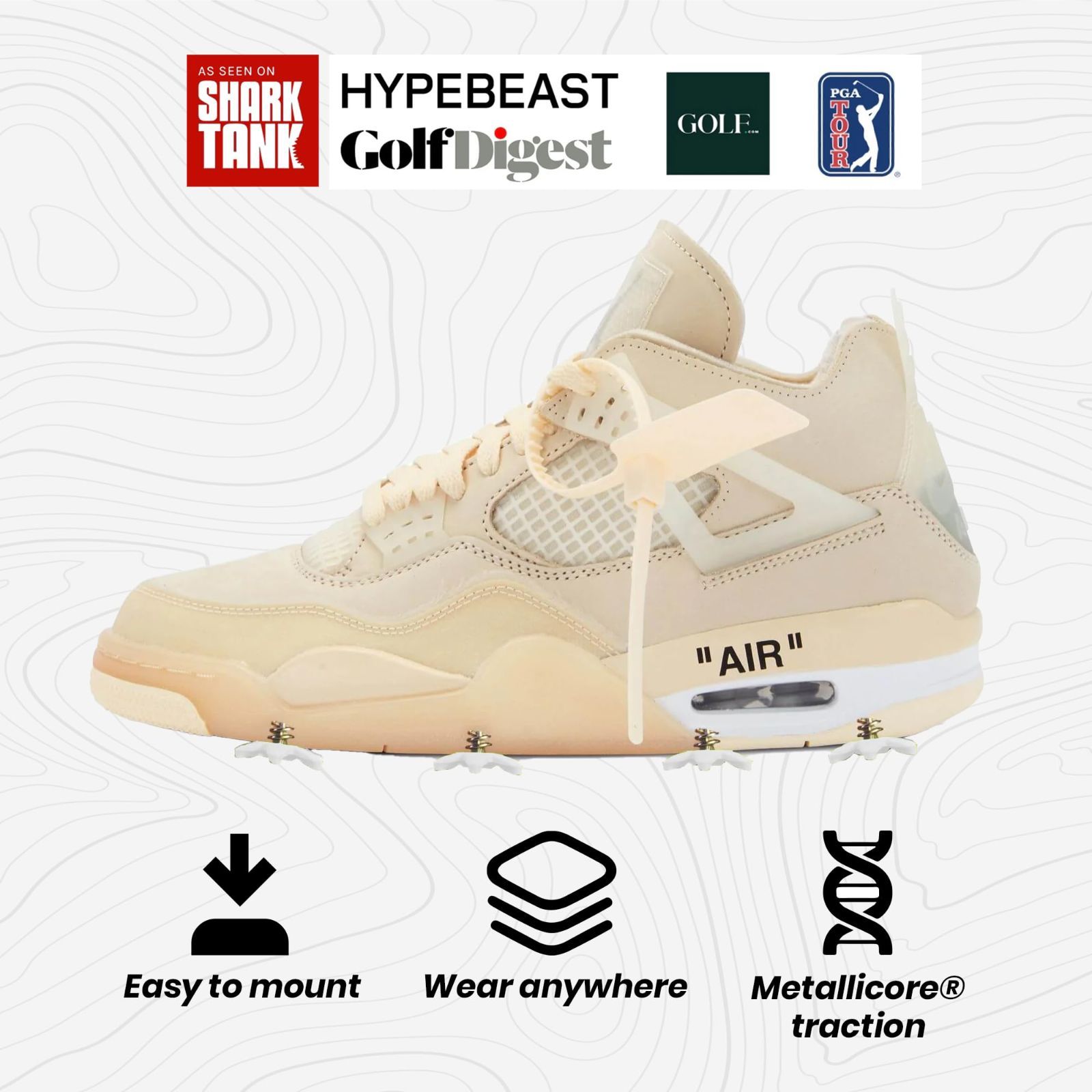 GOLFKICKS 正規代理店 ゴルフキックス スニーカーをゴルフシューズに ! シューズ スパイク