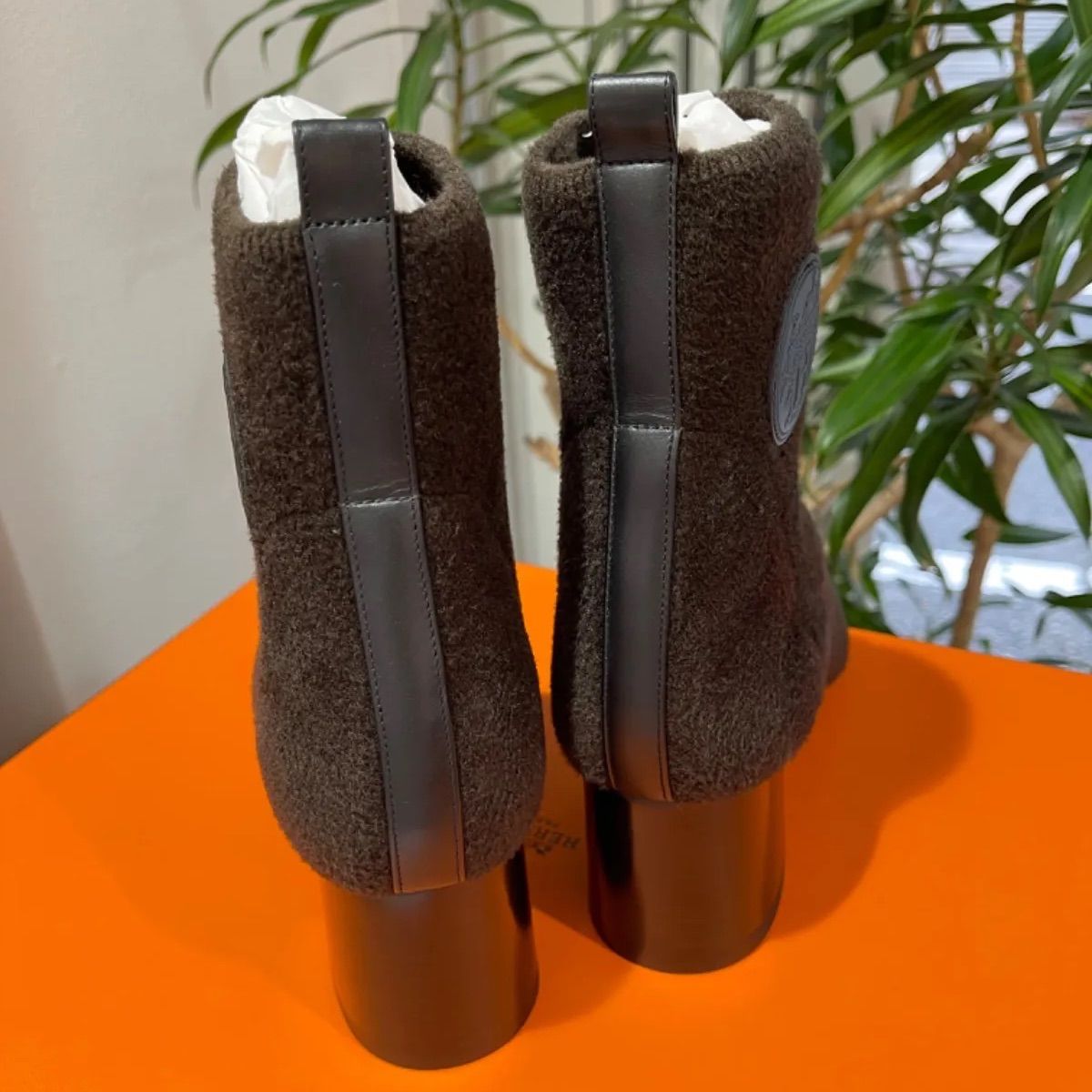 HERMES エルメス ショートブーツ ヴォルヴェール 60 シェニール