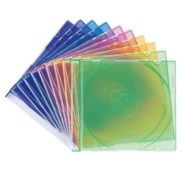 サンワサプライ FCD-PU10MXN Blu－ray・DVD・CDケース スリムタイプ・10枚セット・5色ミックス FCDPU10MXN【沖縄離島販売不可】