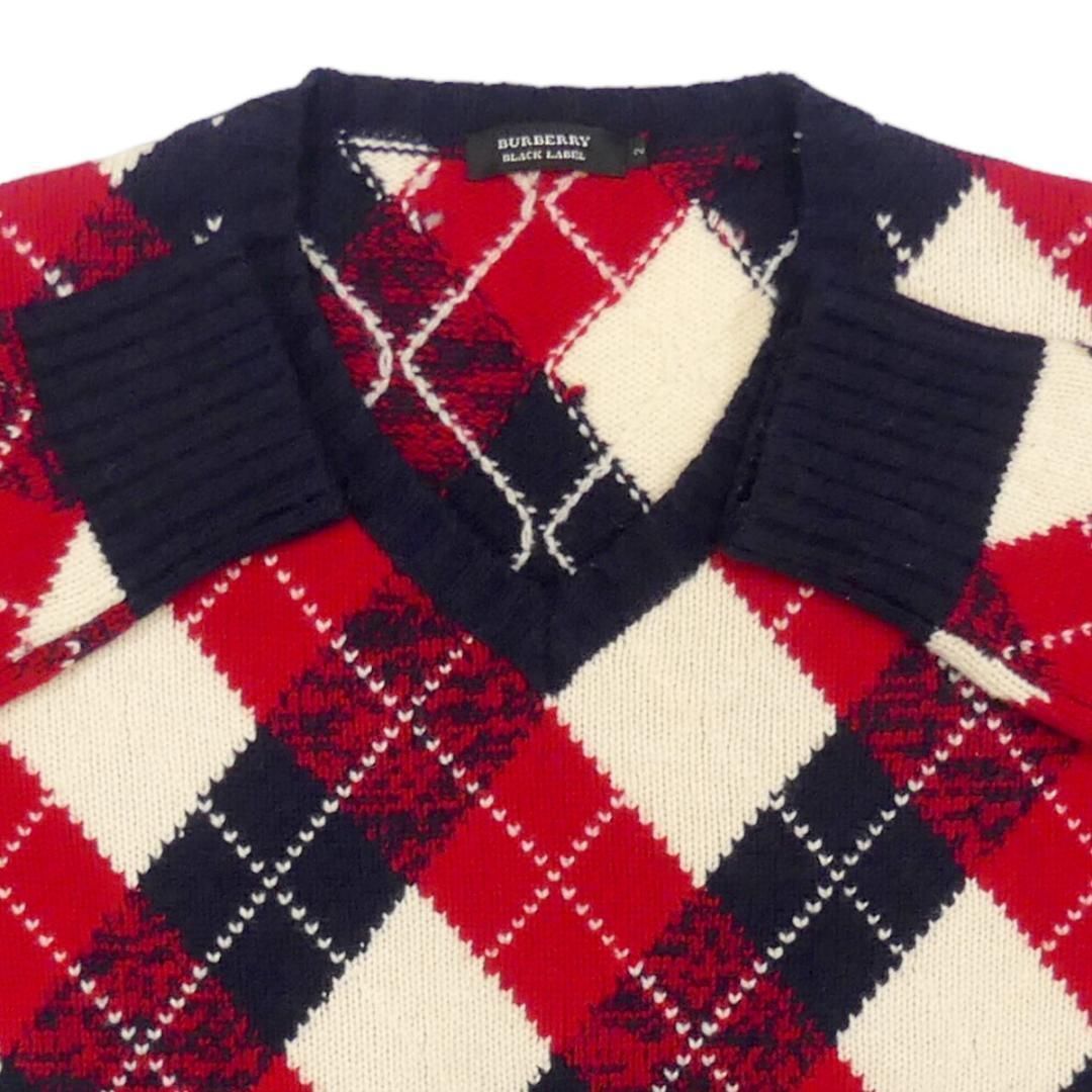 廃盤 バーバリーブラックレーベル セーター ニット M メンズ JJ577
