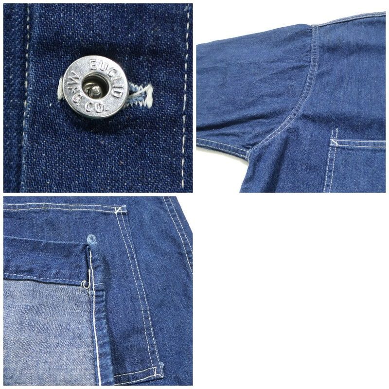 60s USA製 vintage EUCLID MFG.CO. デニム カバーオール メンズ