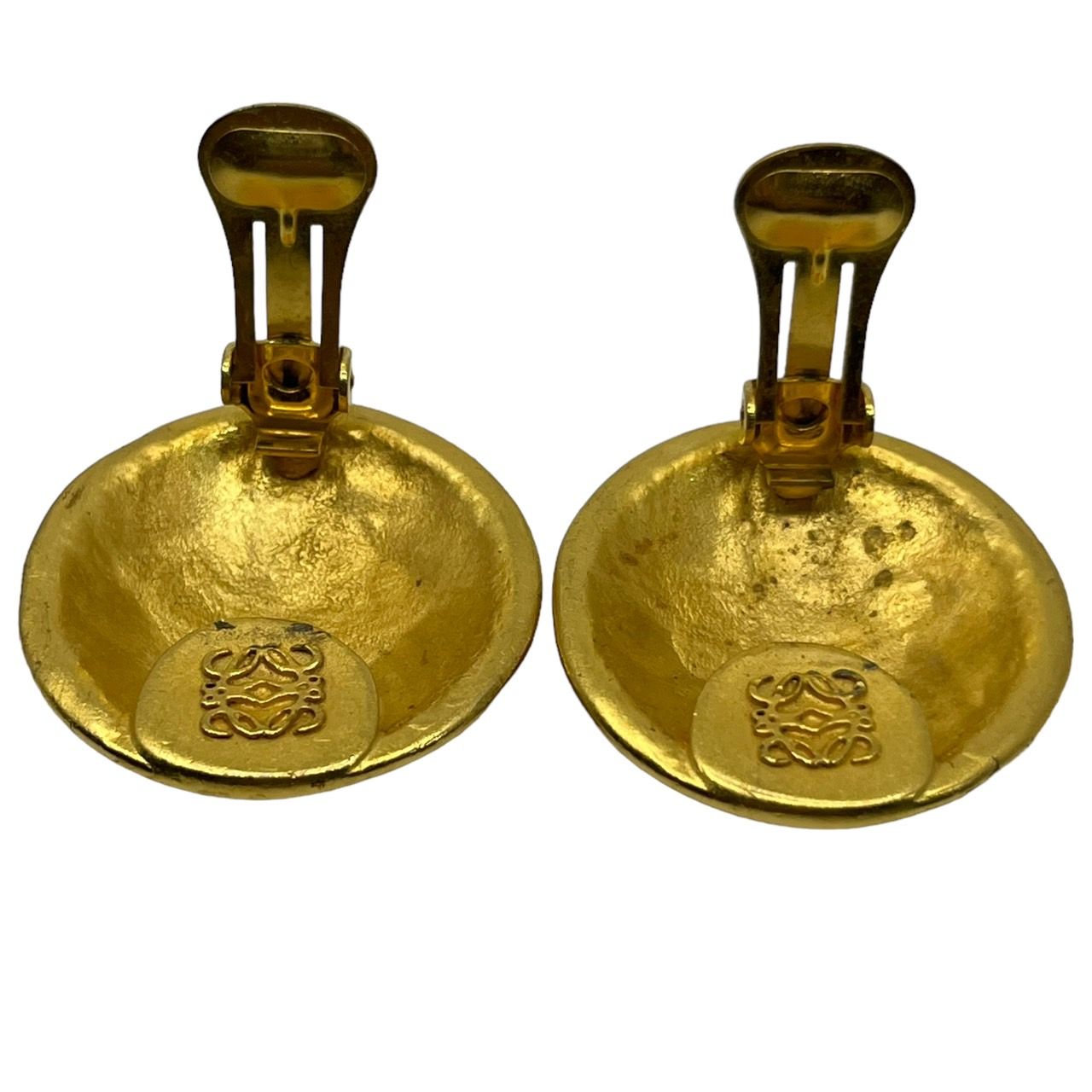 LOEWE(ロエベ) vintage anagram logo gold earrings/ヴィンテージ 