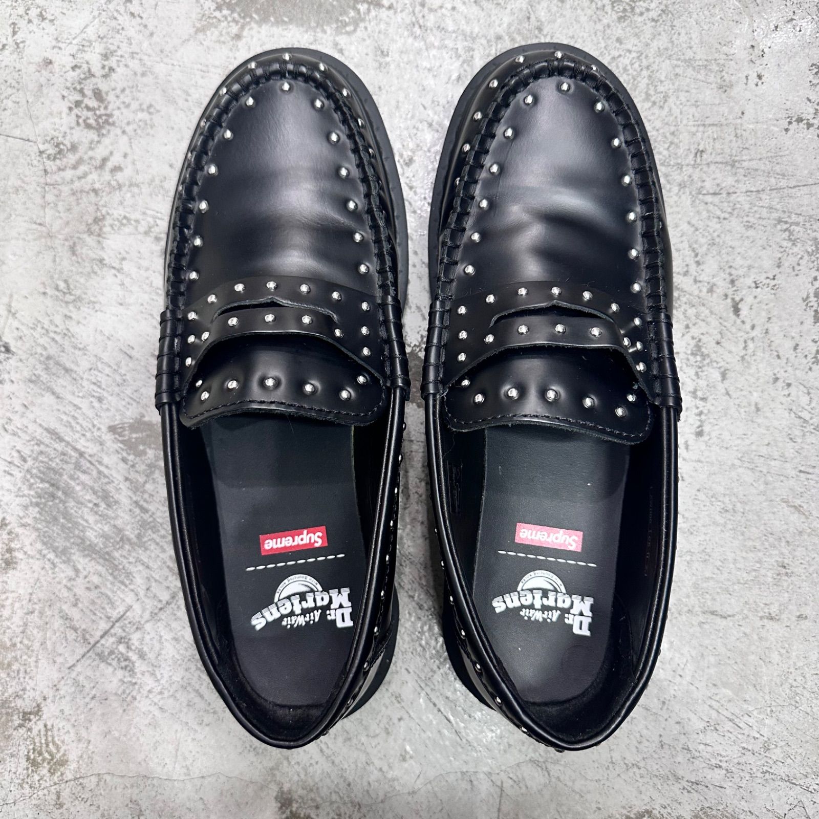 Supreme Dr.Martens 25SS Studded Penton Loafer Black スタッズ
