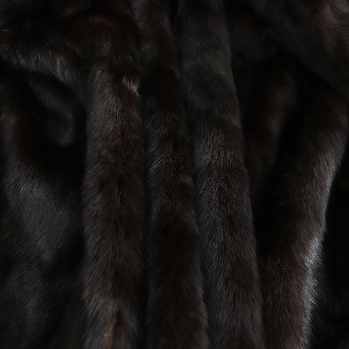 極美品☆LUPIAN FUR ルピアンファー MINK ミンク 本毛皮コート ダーク