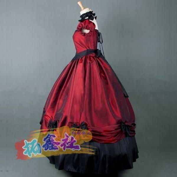 受注生産S|M|L|XL|2XL|3XL ゴスロリ ロリータ ワンピース パンク ゴシック 宮廷ドレス パーティードレス ヨーロッパ風 ワインレッド ロング WWW_IMPECCABLEHEALTHCARESERVICES_COM