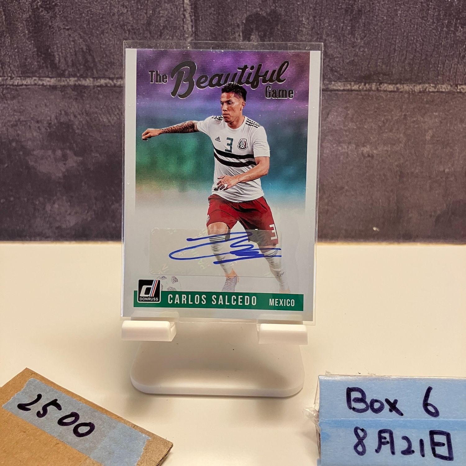 2018-19 Panini Donruss Carlos Salcedo 直筆サイン Mexico The