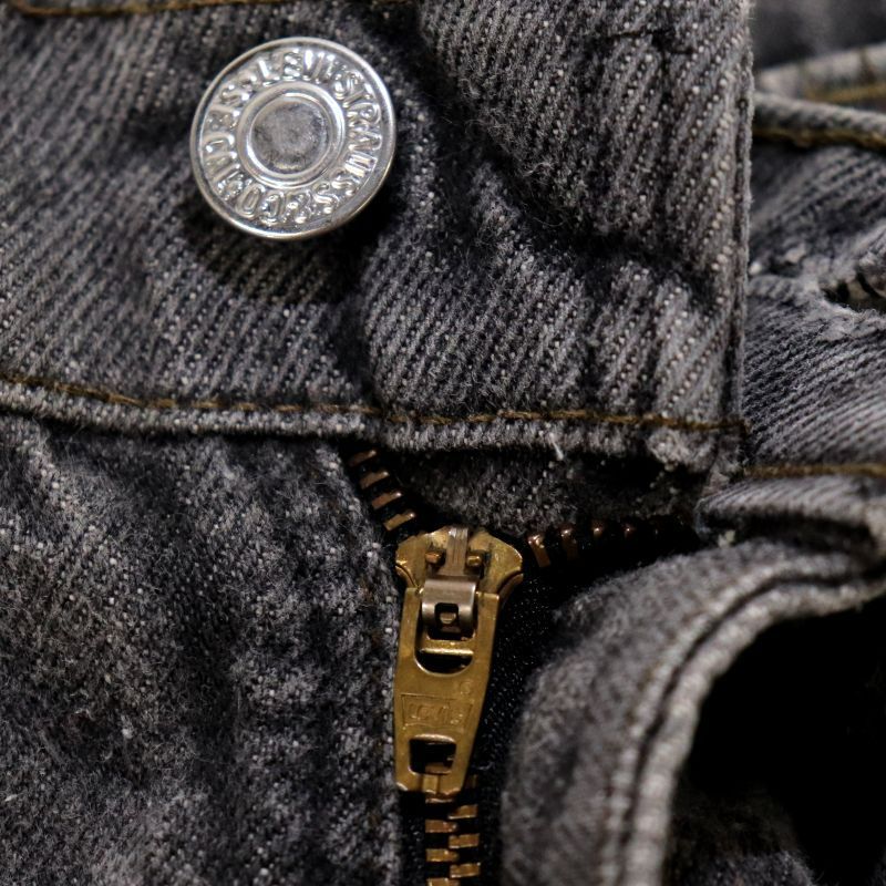 80s USA製 vintage Levi's 509 先染めブラック デニムパンツ メンズ