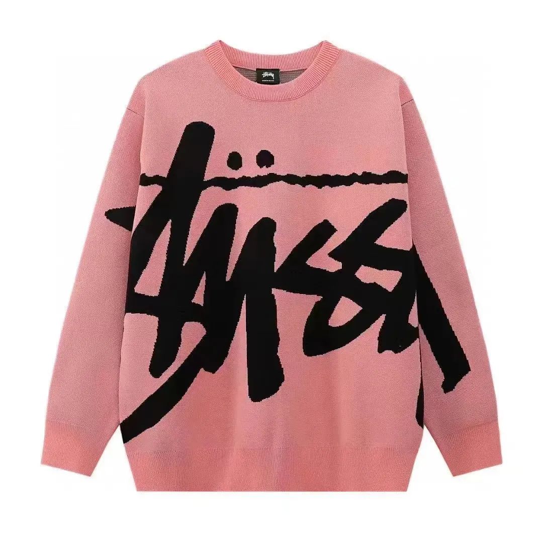 注目 存在感抜群♪ STUSSYステューシー 大きいロゴニット セーター ユニセックス