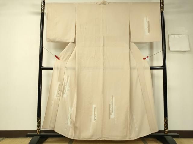 K0719 夏物 美品 逸品 粋 絽 銀彩 正絹 訪問着 K0719 夏物 美品 逸品 粋 絽 銀彩 正絹 訪問着