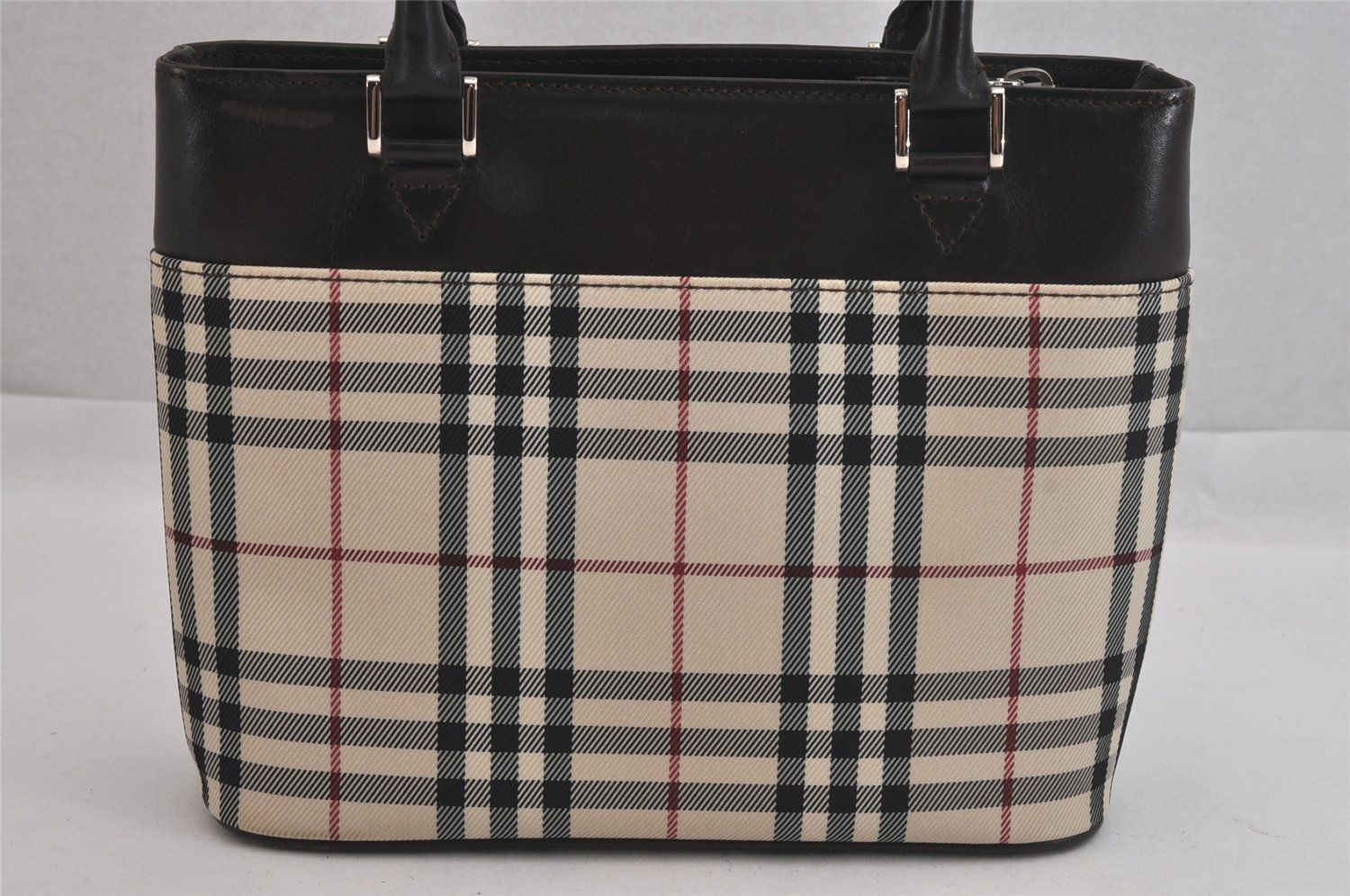 Burberry バーバリー ノバチェック メッシュ ハンドバッグ 