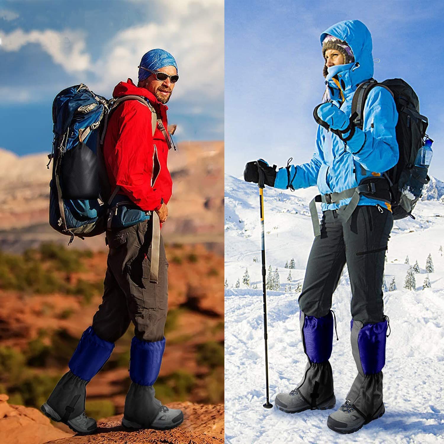 登山スパッツ 手っ取り早かっ 登山ゲイター 防水 ロングスパッツ