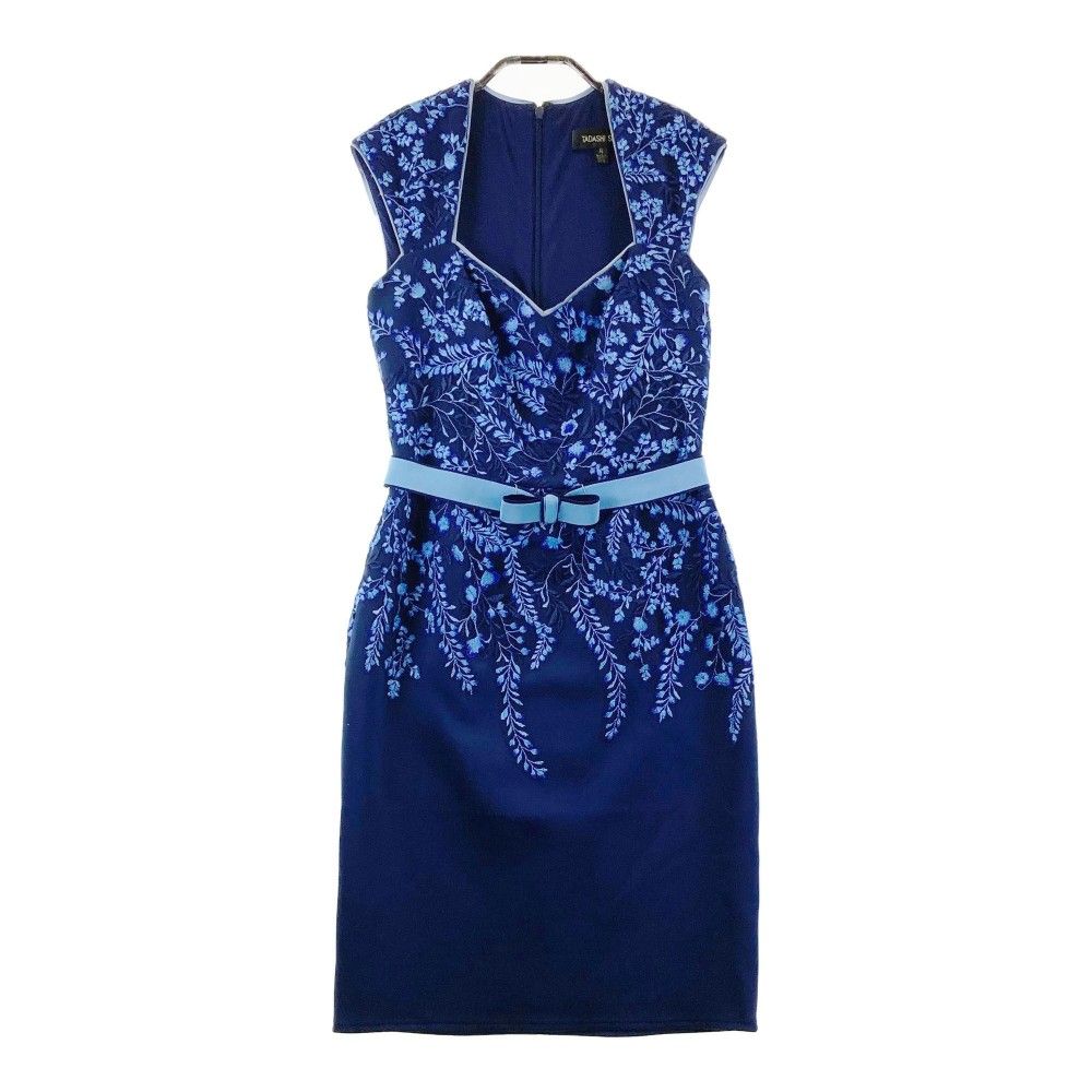 タダシショージ★フラワーレース　ノースリーブ　ワンピース　花柄　刺繍　伸縮性 タダシショージ☆フラワーレース ノースリーブ ワンピース 花柄 刺繍