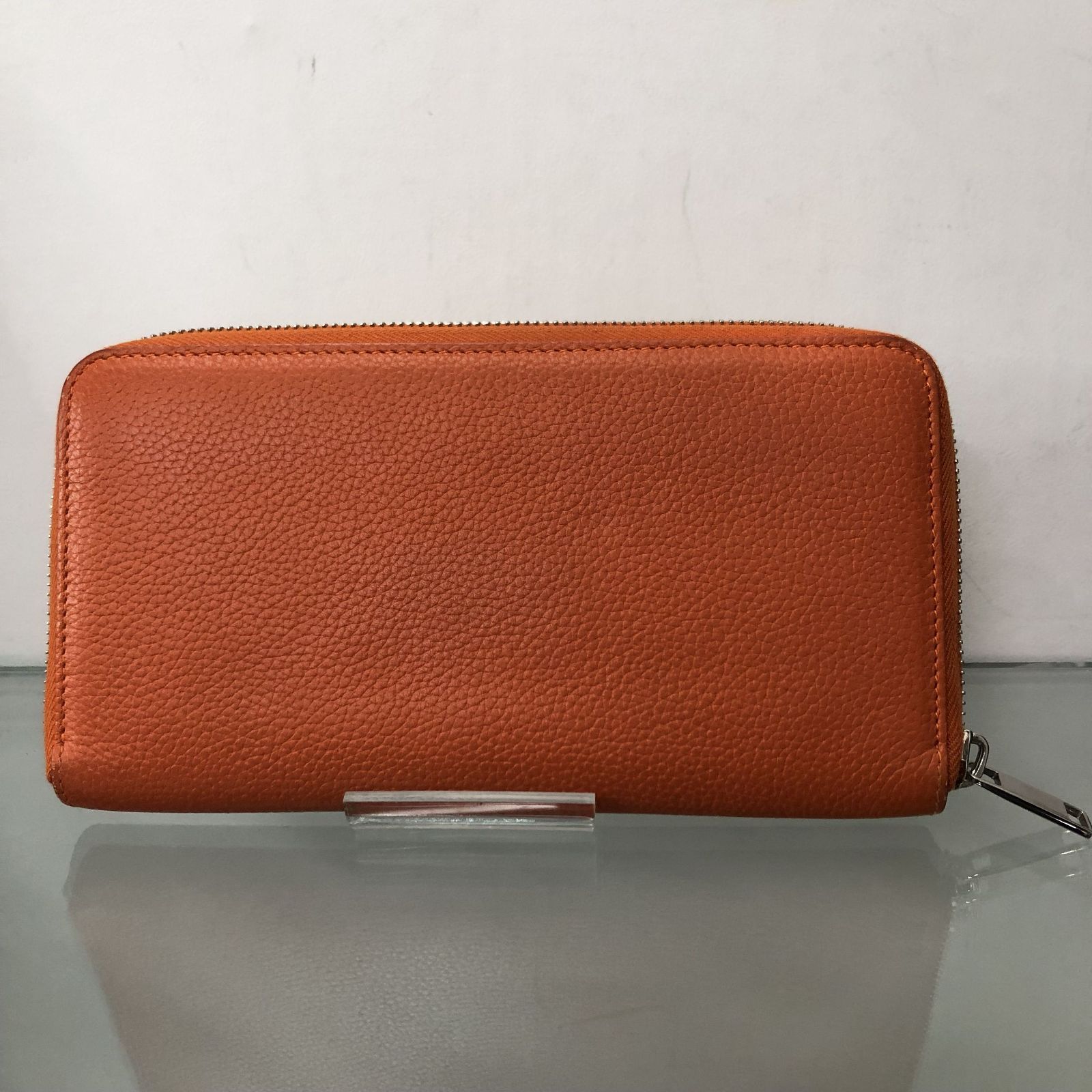 Christian Dior ATELIER 長財布 オレンジ ディオール 美品】 DIOR ATELIER 長財布 オレンジ ロングジップウォレット