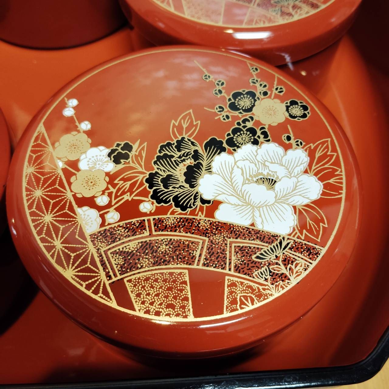 山中漆器 寿司桶 蓋付椀 セット 御所牡丹 ひな祭り ちらし寿司 まぜ