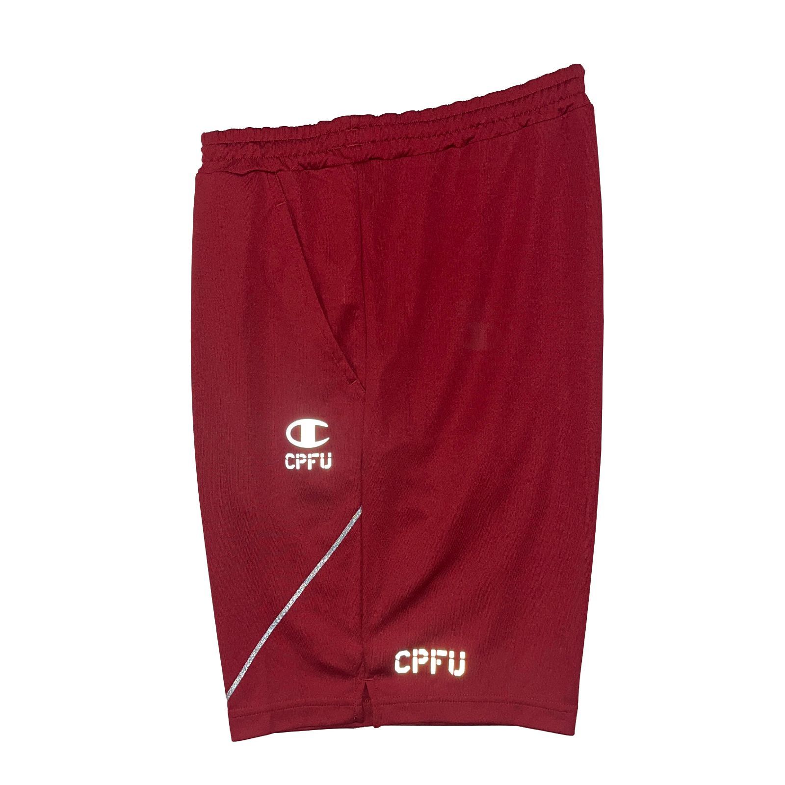 【未使用／メンズXL】CHAMPION CPFU トレーニングショーツ リフレクター レッド