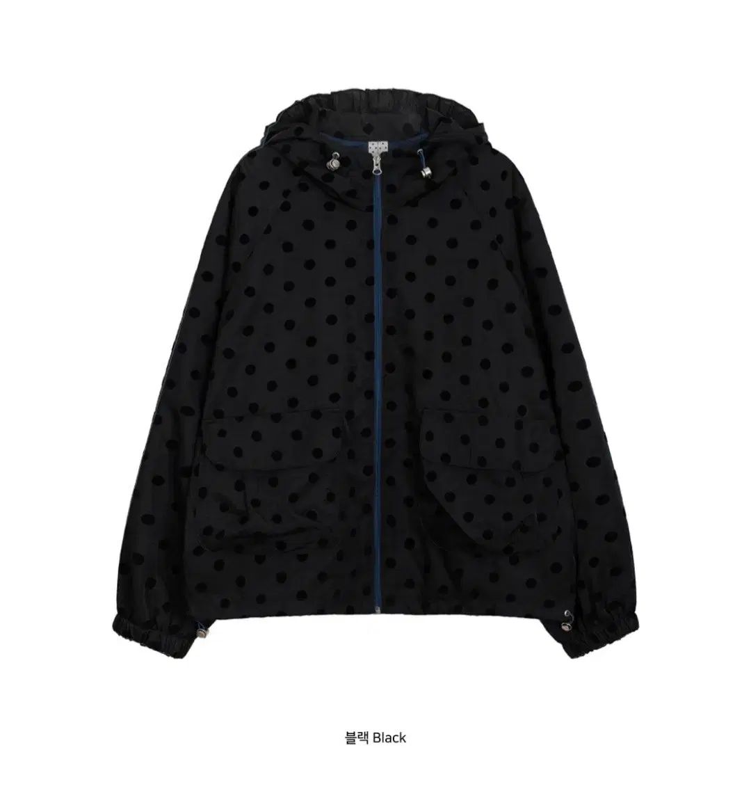 おへしお ドット ウィンドブレーカー dotfrill hooded windbreaker