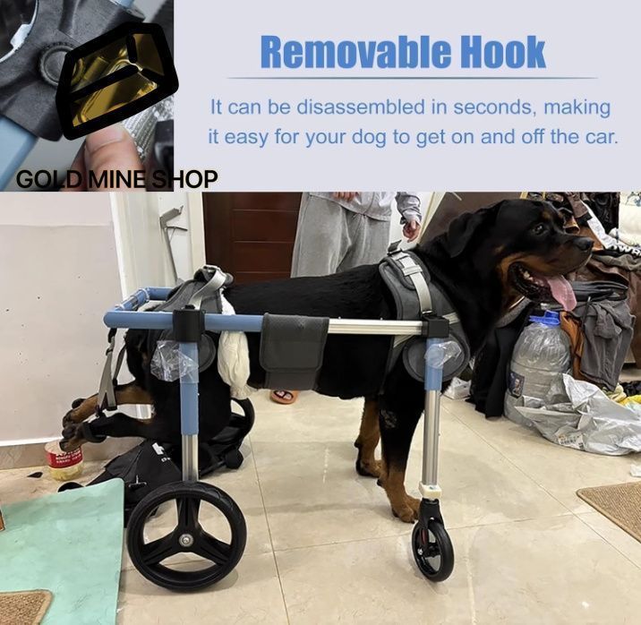 大型?中型?小型犬用調節 な犬用移動カート