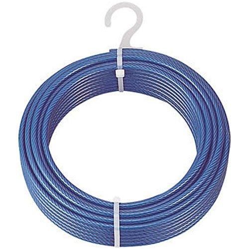 2営業日で発送 TRUSCO トラスコ中山 TRUSCO メッキ付ワイヤロープ PVC被覆タイプ Φ3 5 mmX50m CWP3S50