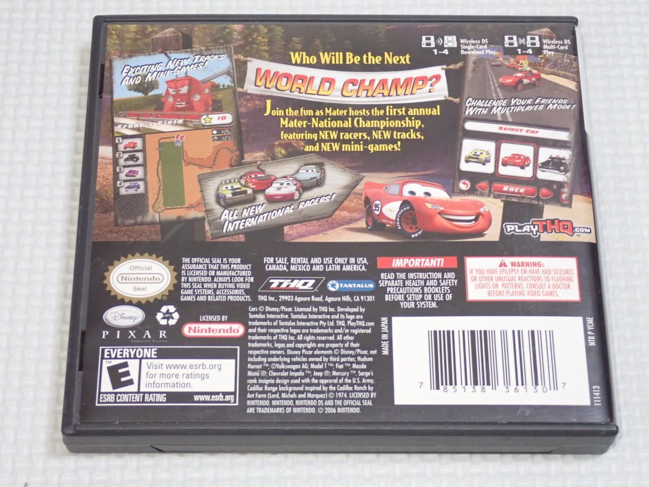 ニンテンドーDS - DS★DISNEY CARS MATER NATIONAL 海外版 北米版 DS☆DISNEY CARS MATER NATIONAL 海外版 北米版☆箱付・説明書付