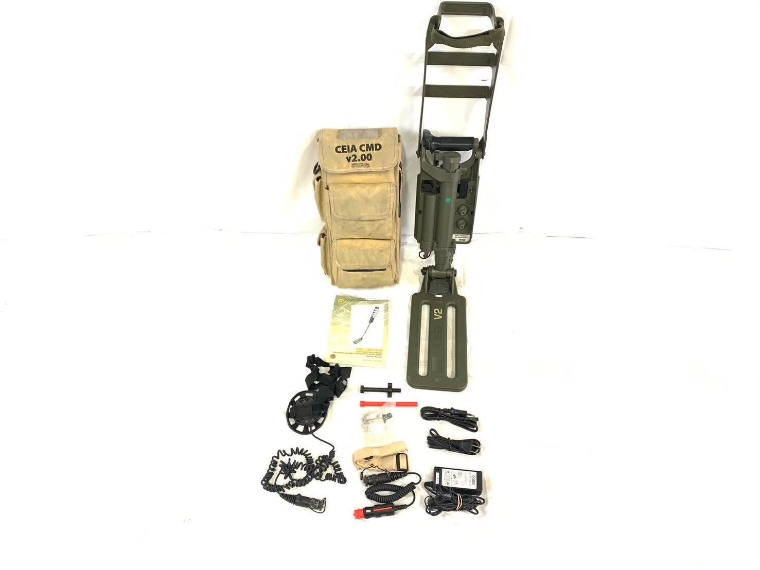 米軍放出品】金属探知機 メタルディテクター Ceia CMD 2.00 収納バッグ