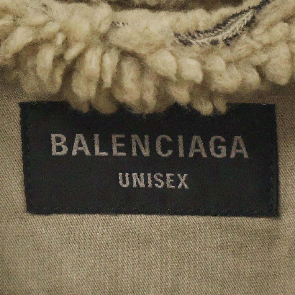 BALENCIAGA (バレンシアガ) オーバーサイズ フェイクムートン フリース 