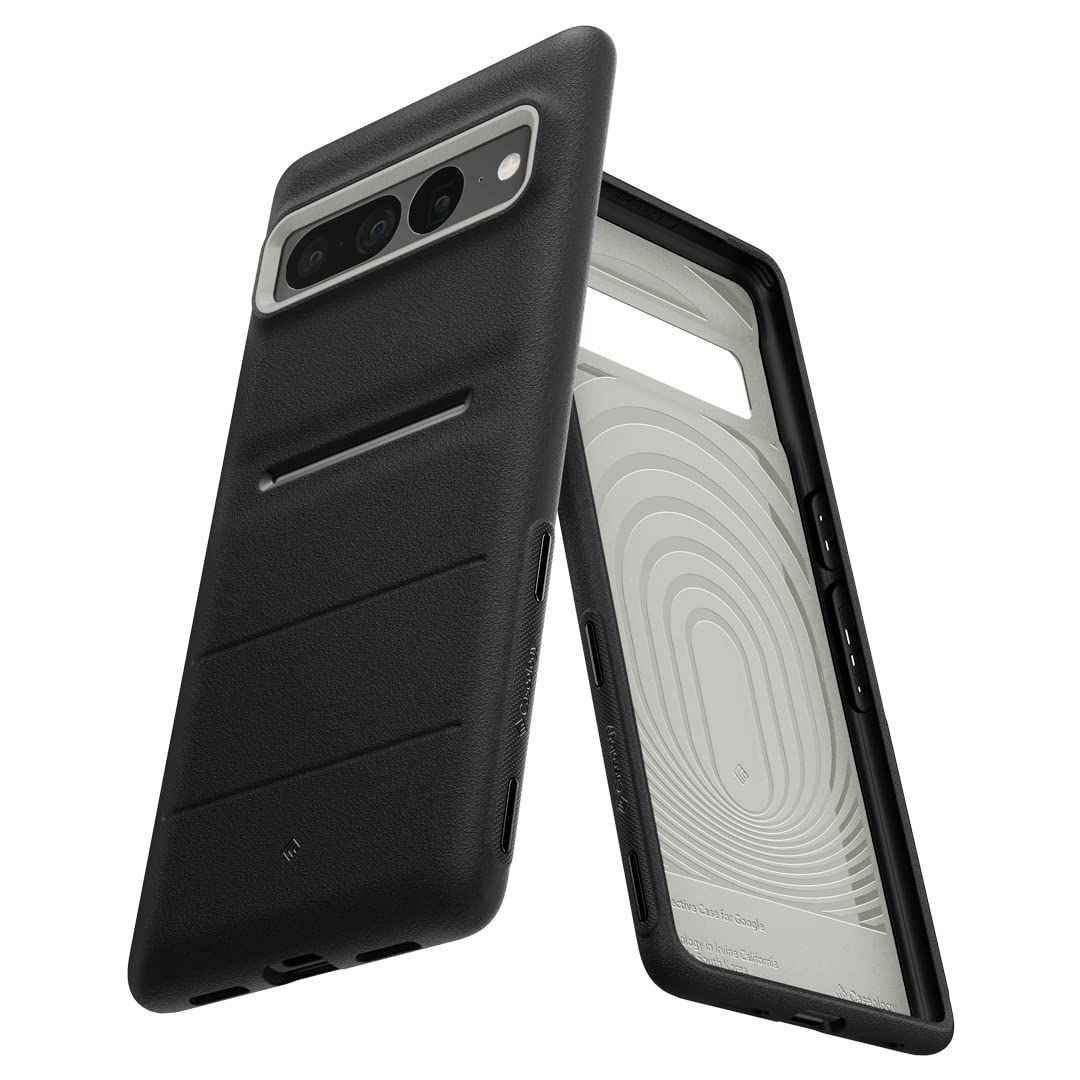 【人気商品】Caseology Pixel 7 Pro 用 ケース 耐久性 サンドストーン アクティビティ TPU スリム 米軍MIL規格取得 耐衝撃 Google Pixel7Pro 対応 カバー カジュアル 保護 アスレックス - アクティブブラッ