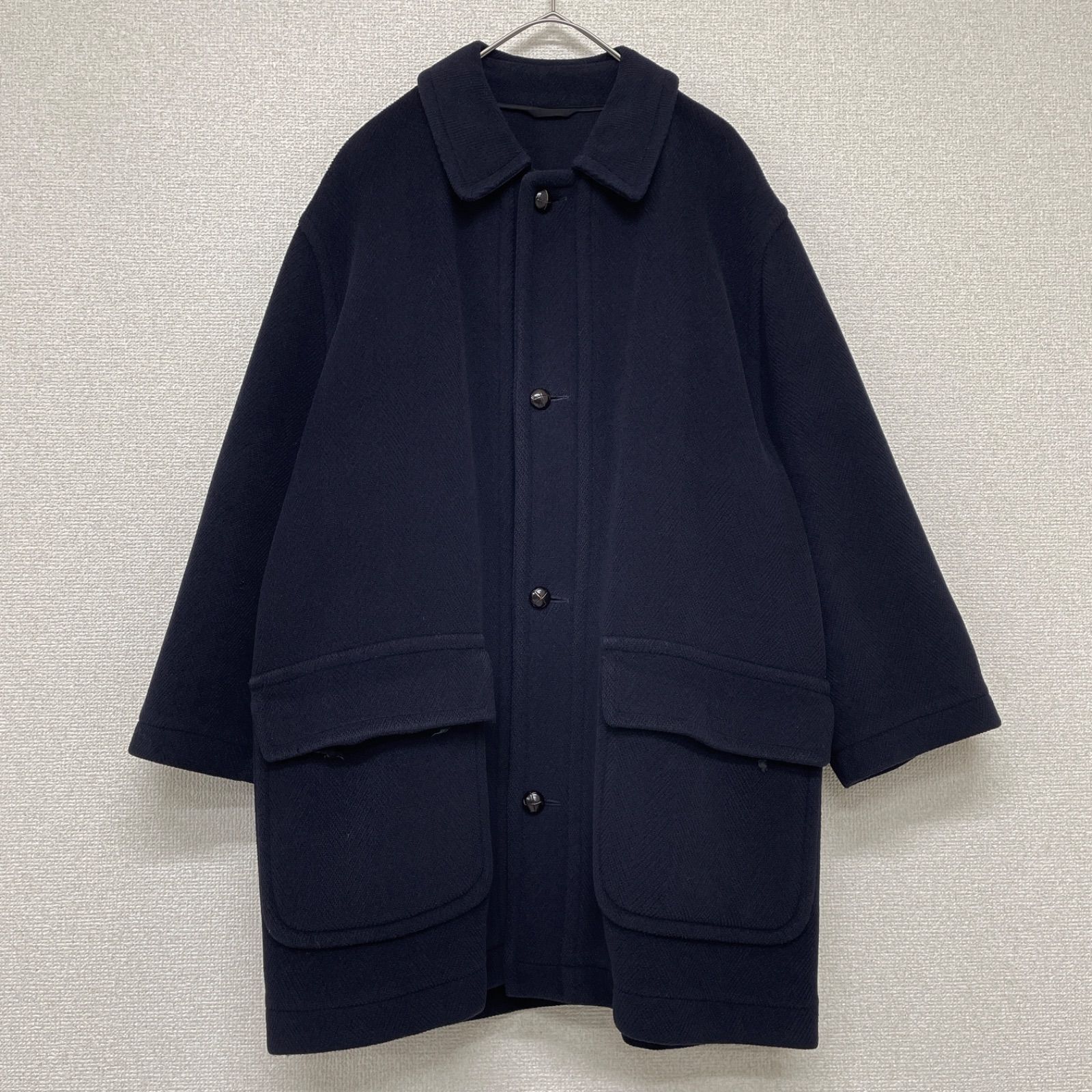 ネイビー grenfell コート GRENFELL ステンカラーコート ネイビー