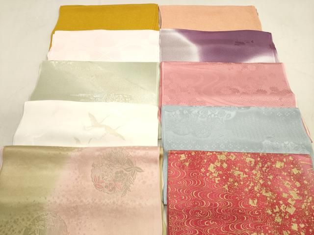 平和屋着物 和装小物 帯揚げ10枚セット 正絹 DAAX2075xg