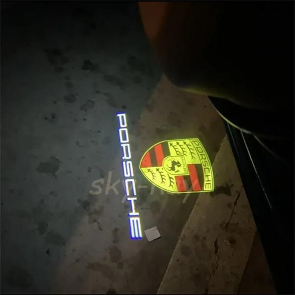 ポルシェ Porsche LED ロゴ プロジェクター ドア カーテシランプ