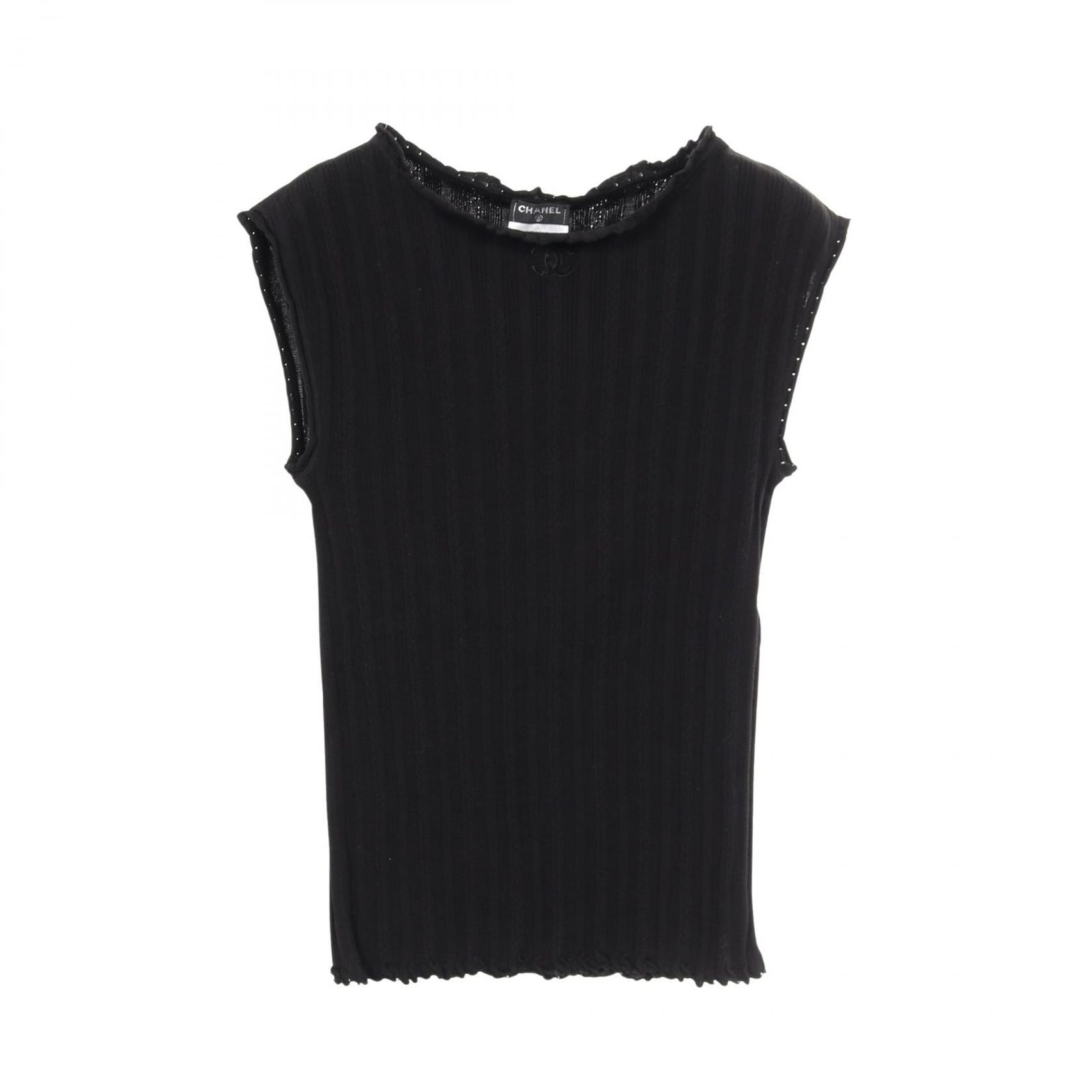 cocoM シャネル ニットカーディガン 19SS ツイード ココマーク 8h4 CHANEL シャネル ココマーク ニットカーディガン 金ボタン S
