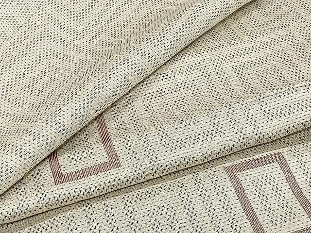 平和屋着物○上質な紬 色無地 蒸栗色 正絹 逸品 AAAV9019np