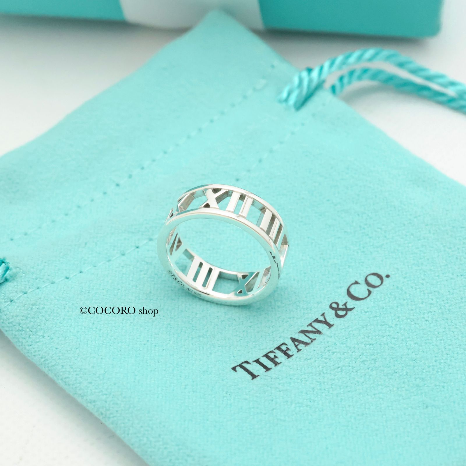【極美品】ティファニーオープン アトラス　リング指輪9号 楽天市場】TIFFANY＆Co.【ティファニー】アトラスリング 約9号