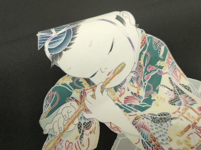 平和屋本店□極上 塩瀬 二代目・由水十久 本加賀友禅 九寸名古屋帯