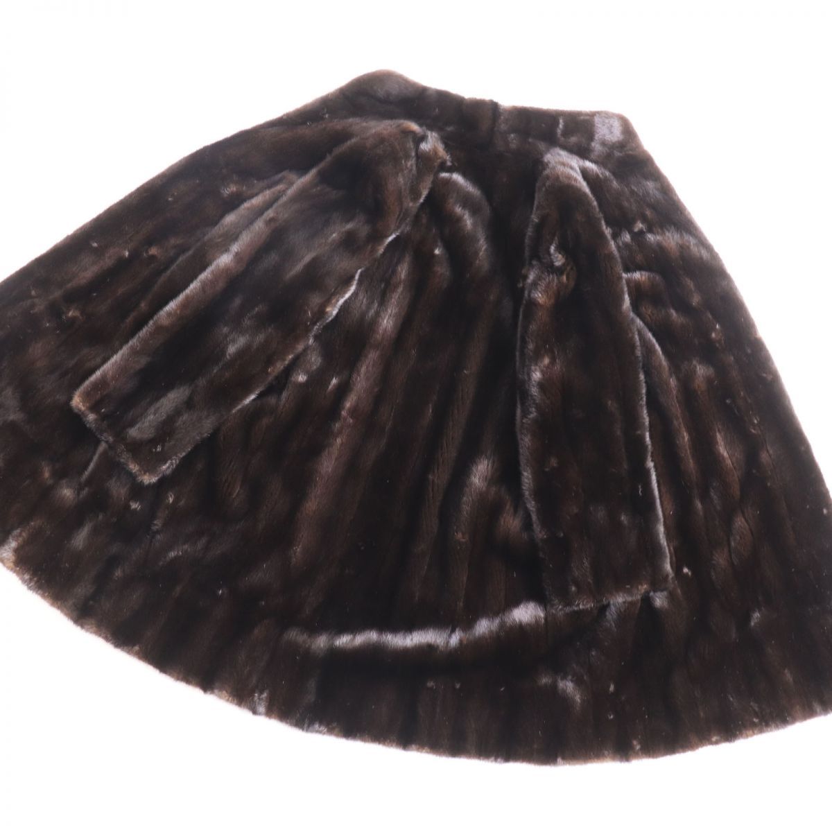 美品○VISCARDI ビスカルディ MINK ミンク 逆毛 裏地ロゴ 総柄 本毛皮 