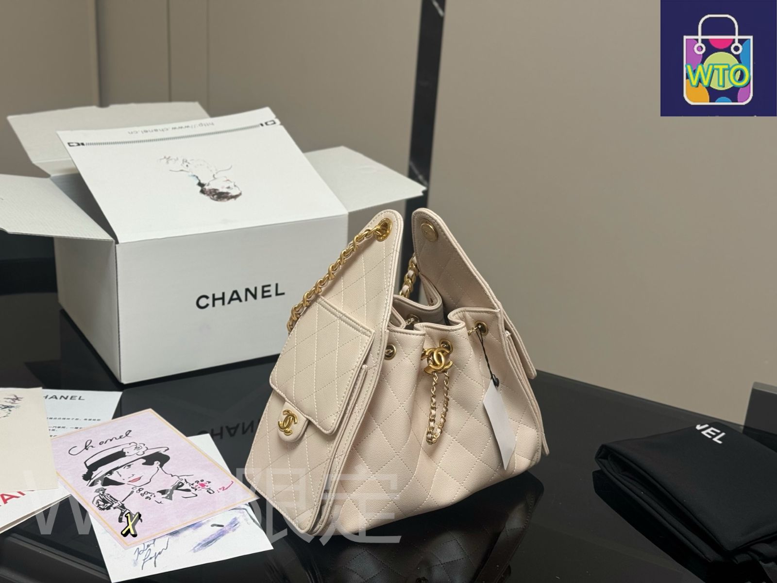 【残りわずか】❤CHANEL❤非売品 スマホポーチ ミニバッグ 今日特価】Chanel 25bag ミニ（シャネル 25s ミニバッグ