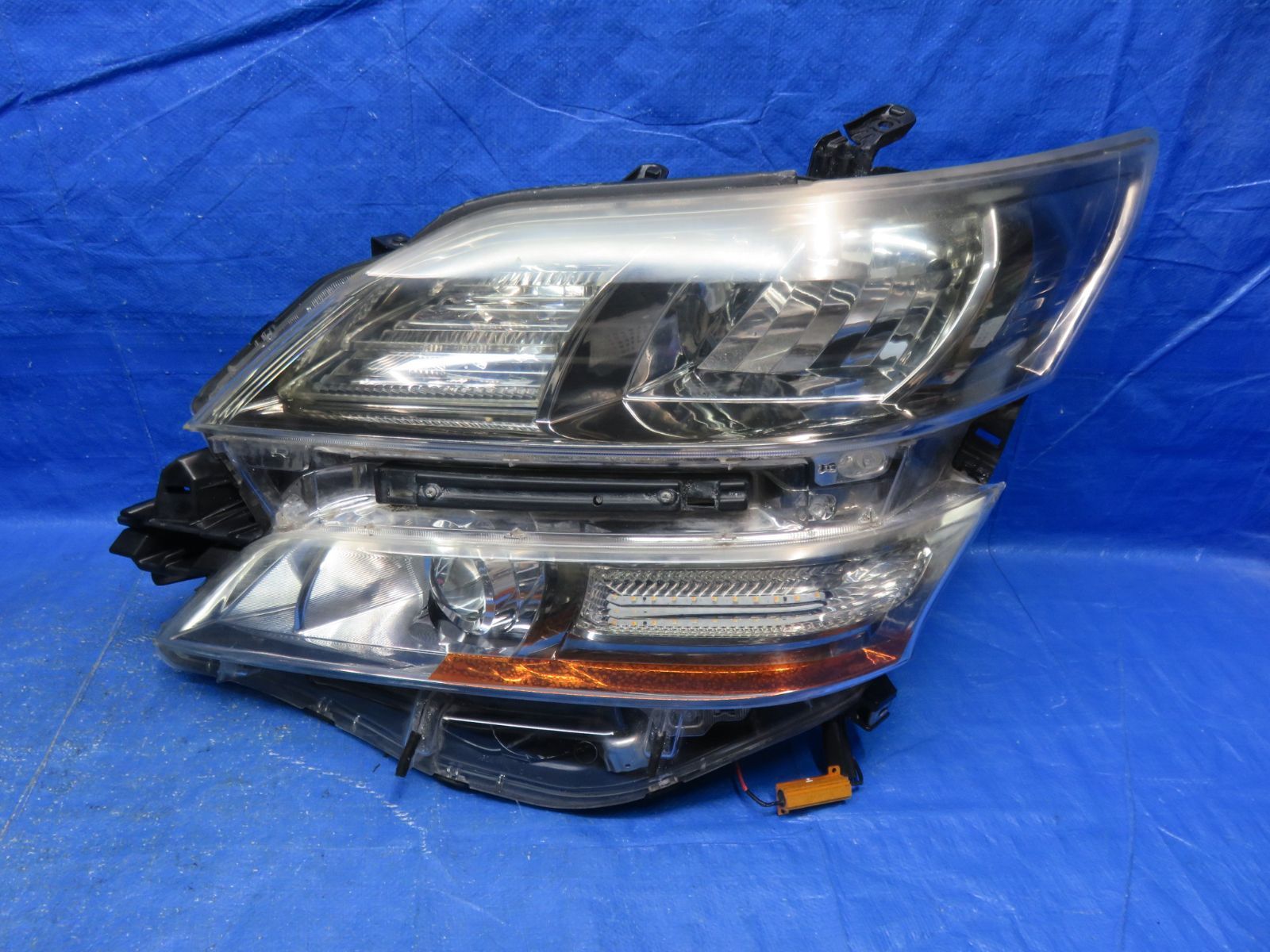 LA6443 点灯OK ヴェルファイア 20系前期 AFS付 ヘッドライト HID ヘッドランプ ICHIKOH58-24 刻印4 ANH25W GGH20W GGH25W ツメ折れ