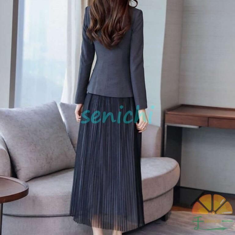 セットアップ ワンピーススーツ レディース プリーツスカート