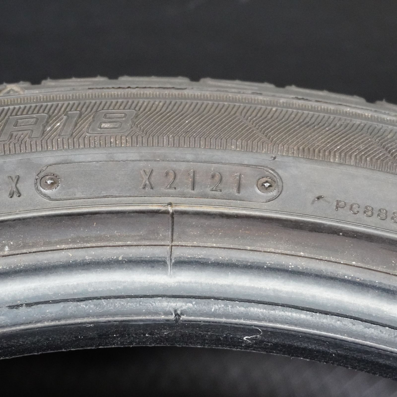 21年製 溝アリ ダンロップ LE MANS V ルマン5 245 40R18 2本 パンク等修復用に WRX S4 GRカローラ VM系レヴォーグ AクラスAMG Cクラス等 TRITUETUBI_COM