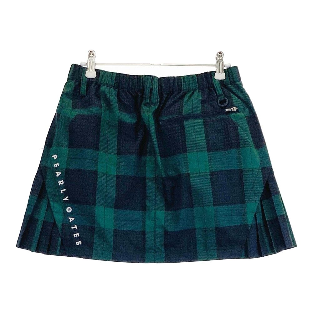 サイズ：0 PEARLY GATES パーリーゲイツ 裏地付 スカート チェック柄
