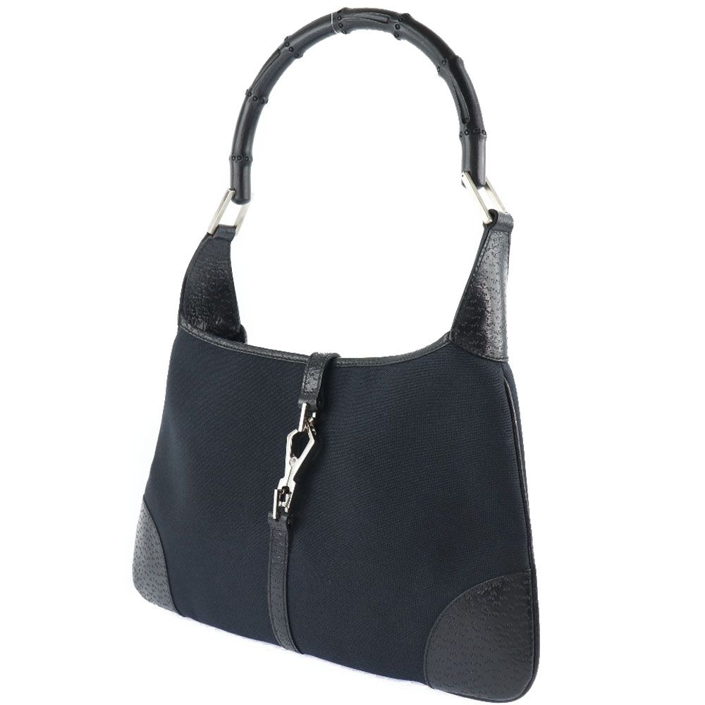 GUCCI】グッチ バンブー ジャッキー 001 4060 レザー×キャンバス  