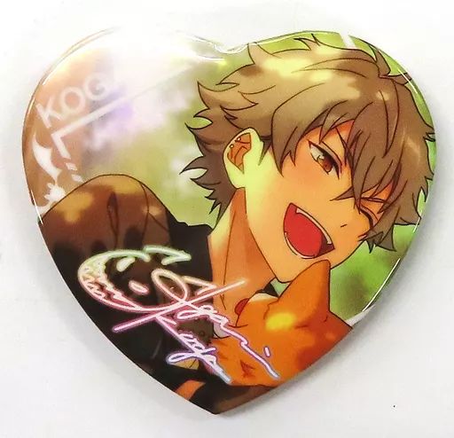 新品★あんスタ★UNDEAD【大神晃牙】アニカフェ★ハート型缶バッジ Amazon.co.jp: あんスタUNDEAD大神晃牙アニカフェハート型缶