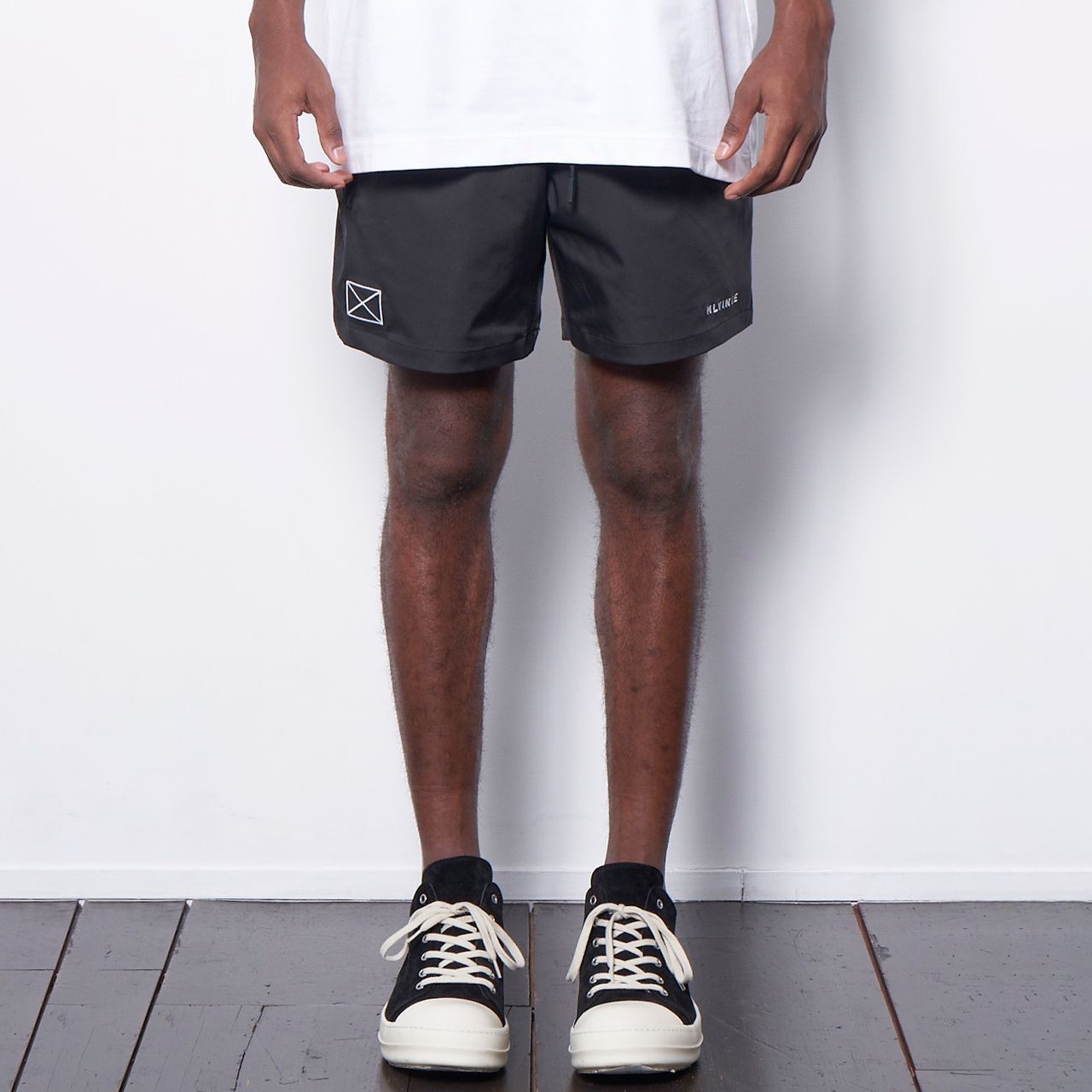 MLVINCE メルヴィンス LIMONTA CLASSIC LOGO SHORTS BLACK